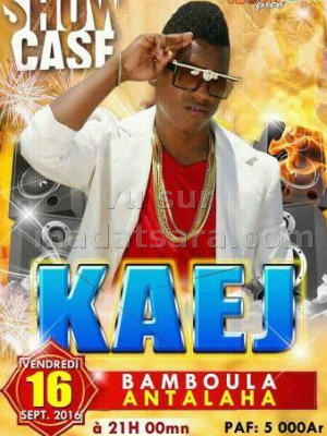 Kaej en showcase au Bamboula Antalaha