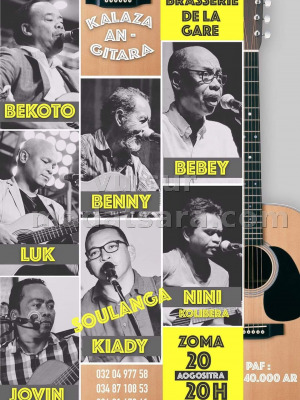 Kalaza an-gitara - Bekoto‍ Benny‍ Bebey‍ Luk‍ Jovin‍ Kiady‍ Nini Kolibera‍ - Café de la gare Toamasina‍