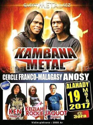 Kambana Metal‍ en concert au CFM - Cercle Franco-Malgache‍