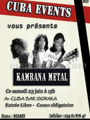 Kambana Metal en concert Cuba Bar Tana - Isoraka