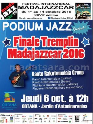 Kanto Rakotomalala‍ Group - Podium Jazz - Finale tremplin Madajazzcar 2016 - Jardin Antaninarenina Antananarivo‍