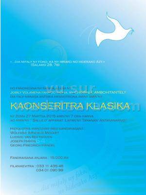 Kaonseritra Klasika Jobily volamena faha-50 taonan'ny Chorale Ambohitantely ao amin'ny Salle D'Appar