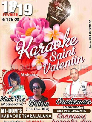 Karaoke Saint Valentin - Mi Dom's Tsaralalana‍ avec Souleman, Belou‍ & Miah‍ Joe