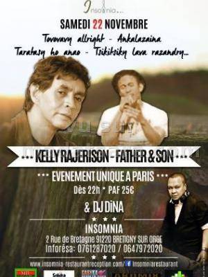 Kelly Rajerison - Father &amp; Son en concert à l'Insomnia