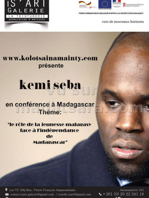 Kemi Seba - Conférence "Le rôle de la jeunesse Malagasy face à l'indépendance de Madagascar" - Is'Art Galerie‍