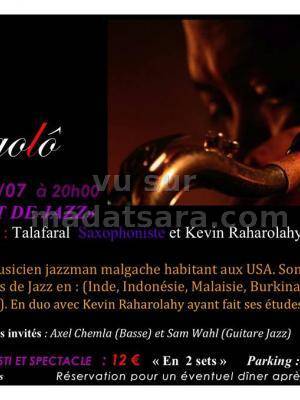 Kevin Raharolahy et Talafaral en concert à l'Angolô Paris Jazz