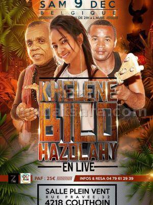 Khelene, Bilo, Hazolahy en live Salle Plein Vent Liège