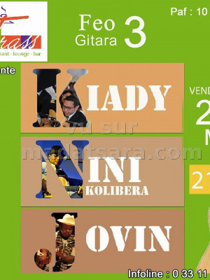 Kiady, Nini Kolibera & Jovin en concert au Trass Tsiadana