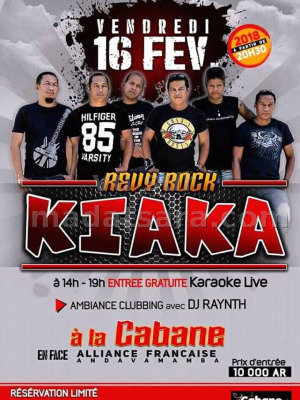 Kiaka‍ en concert Cabane Lounge Bar Karaoke Andavamamba‍