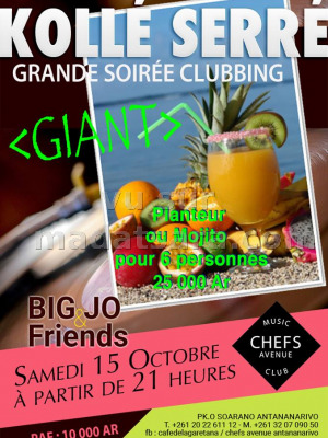 Kollé Serré grande soirée Clubbing - BIG JO‍ & Friends Casc PK Zero Soarano (Madarail)‍