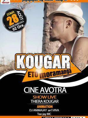 Kougar en concert à Moramanga Cine Avotra