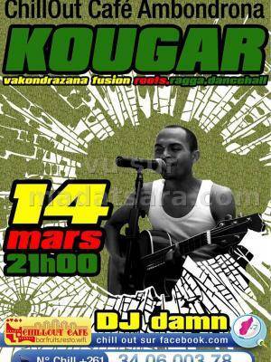 Kougar en concert au Chillout Café Ambondrona