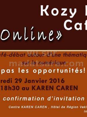 Kozy Kozy Café " Job Online" au karen Caren animé par Dowebsi