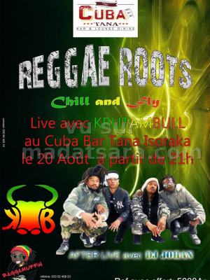 Krutambull - reggae roots au Cuba Bar Tana Isoraka