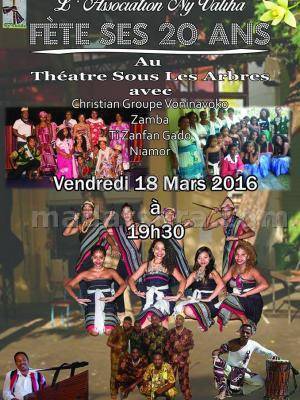 L'association Ny Valiha fête ses 20 ans au Théâtre Sous les arbres