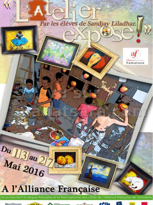 L'Atelier par les élèves de Sandjay Liladhar expose à l'Alliance Française de Toamasina