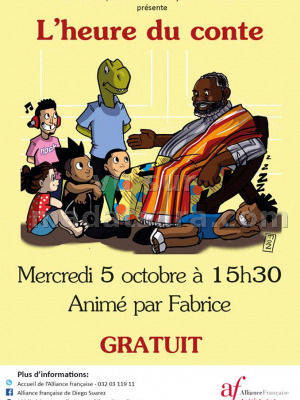 L'heure du conte animé par Fabrice - AF - Antsiranana Diégo Suarez‍