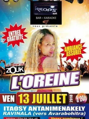 L'Oreine en show case Le Kheops Itaosy Antanimenakely