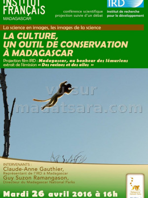 La culture, un outil de conservation à Madagascar conférence scientifique Institut Français de Madagascar