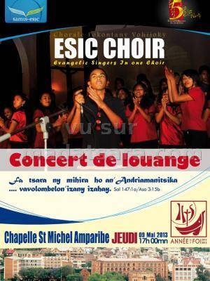 La Chorale Esic Choir en Concert de Louange à la chapelle St Michel Amparibe
