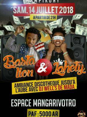 Lahety & Basta Lion en show case Espace Mangarivotra Mampikony