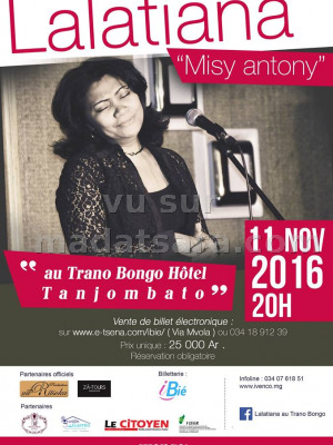 Lalatiana‍ en concert au Trano Bongo Hotel Tanjombato Antananarivo‍