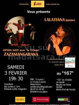 Lalatiana en concert Le 167 Théâtre de Neuilly - France