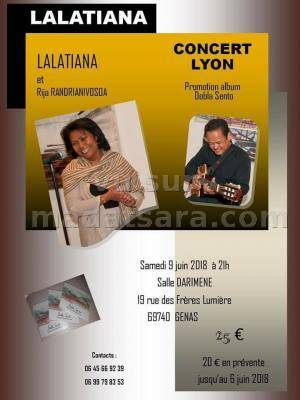 Lalatiana & Rija Randrianivosoa en concert Star even'ts Darimene Réception Genas