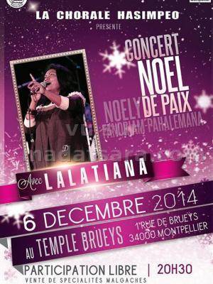 Lalatiana - concert de Noël au Temple Brueys Montpellier