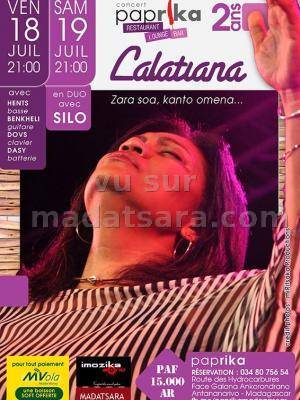 Lalatiana en Duo avec Silo en concert au Paprika