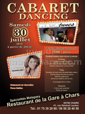 Larissa & Madatunes - cabaret dancing au Restaurant de la Gare à Chars