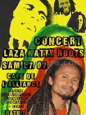 Laza Natty Roots en concert au Café de l'Alliance