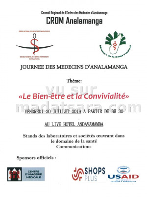 "Le bien-être et la convivialité" Journée des médecins d'Analamanga - Live Hotel Andavamamba‍