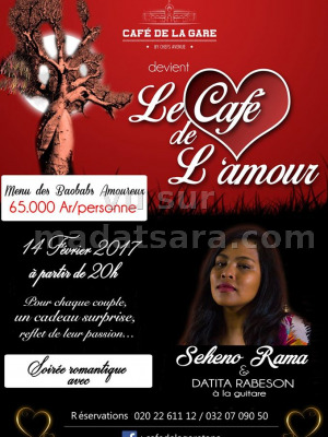 Le café de l'amour au Café de la Gare Soarano‍ avec Seheno Rama‍ & Datita Rabeson‍