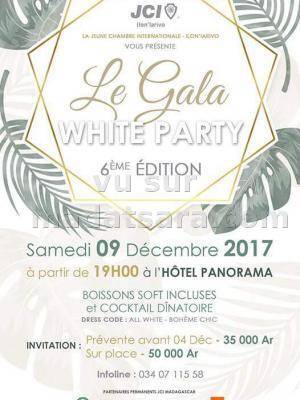 Le gala white party 6ème édition Hotel Panorama