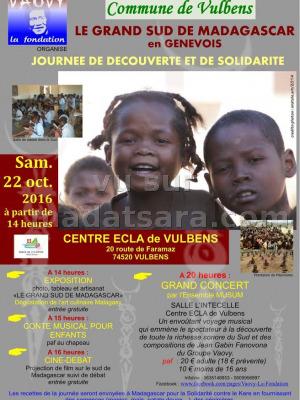 Le grand sud de Madagascar en Genevois - journée de découverte et de solidarité - Centre Ecla de Vulbens