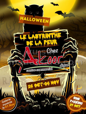 Le Labyrinthe de la peur - chez Akoor Digue‍ Halloween