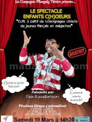 Le spectacle enfants c(H)oeurs à l'Alliance Française d'Antsirabe