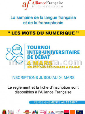 Les mots du numérique - AF -  Fianarantsoa‍ tournoi inter-universitaire de débat