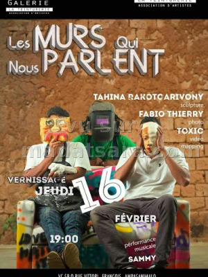 Les murs qui nous parlent - exposition Is'Art Galerie‍