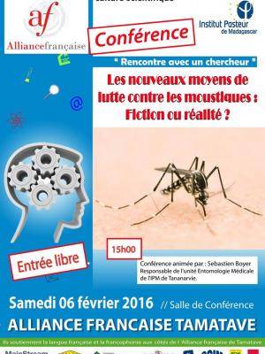 Les nouveaux moyens de lutte contre les moustiques : fictions ou réalité - Conférence à l'Alliance Française de Tamatave