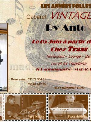Les années folles cabaret vintage avec Ry Anto chez Trass