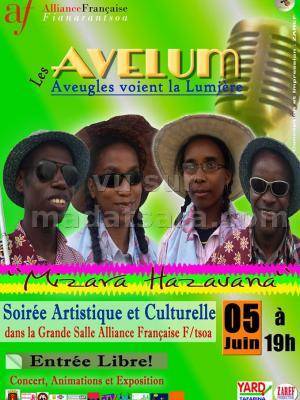 Les AVELUM aveugles voient la lumière Soirée artistique et culturelle à l'Alliance Française de Fianarantsoa