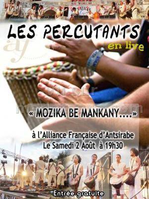 Les Percutants en live à l'Alliance Française d'Antsirabe