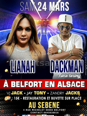 Lianah‍ & Dackman‍ en show case Sebene Belfort