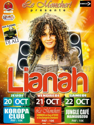 Lianah‍ en concert au Koropa Mayotte‍