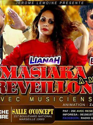 Lianah & Jean Brice Toly réveillon masiaka O'Concept Marseille