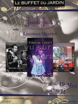 Liantsoa Quartet - Jeudi Jazz au Buffet du Jardin