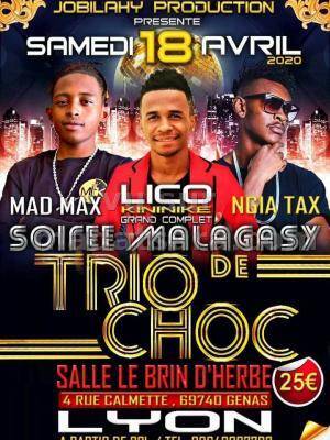 Lico Kininike, Mad Max, Ngiah Tax Olo Fotsy - Restaurant Le Brin d'Herbe