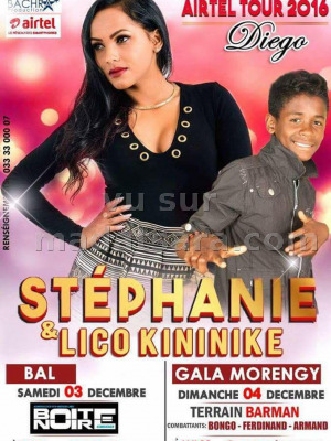 Lico Kininike‍ & Stéphanie‍ en concert à la Discothèque Boite Noire Antsiranana - Madagasikara‍ et au Terrain Barman Diégo Suarez‍